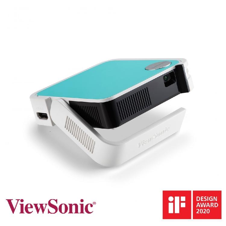 ViewSonic M1 mini Plus 無線智慧LED口袋投影機 | 靈活底座多角度投影設計面板可隨心情自由搭配搭載 JBL 喇叭的高音質享受內建電池歡樂帶著走