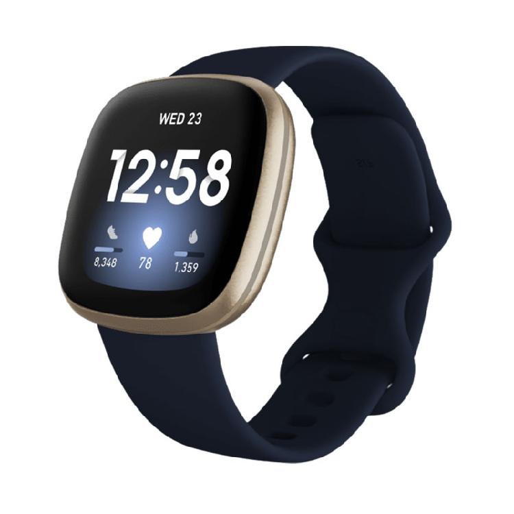 Fitbit Versa 3 康運動智慧手錶 午夜藍 | 內建GPS / 支援免持通話20種SMARTTRACK®自動識別運動睡眠追蹤及睡眠分數防水可達 50 公尺電池續航力達 6 天以上，配有快充功能