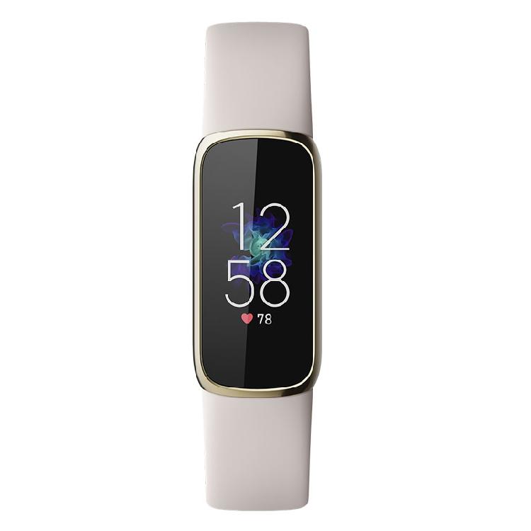 Fitbit Luxe 運動健康智慧手環 白 | 首款結合壓力管理工具輕薄觸控式彩色螢幕24小時心率監控功能