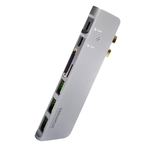 Grenoplus USB 3.0 Type-C 八合一多功能Macbook Hub 集線器-神秘銀 | 多樣功能一次擁有，體積輕巧方便攜帶。支援USB Type-C高速充電，效率更好。三孔USB 3.0設計，可同時支援多種USB設備，傳輸速率最高可達5Gbps。支援HDMI 4K影像輸出，高清畫質盡收眼底。支援SD/ Micro SD高速讀取識別，即插即用，徹底解決無讀卡插槽問題。鋁製金屬外殼，外型時尚，散熱佳，有助於減少電磁波訊號干擾。保固一年(非人為因素)