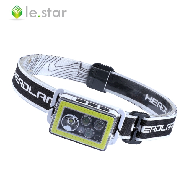 Lestar 極輕系列-T81 LED 高亮智能感應頭燈 黑色 | 配戴輕盈，多角度調整，輕裝出行XPE+COB，多種光源任你選紅外線感應模式，揮手即可開關燈