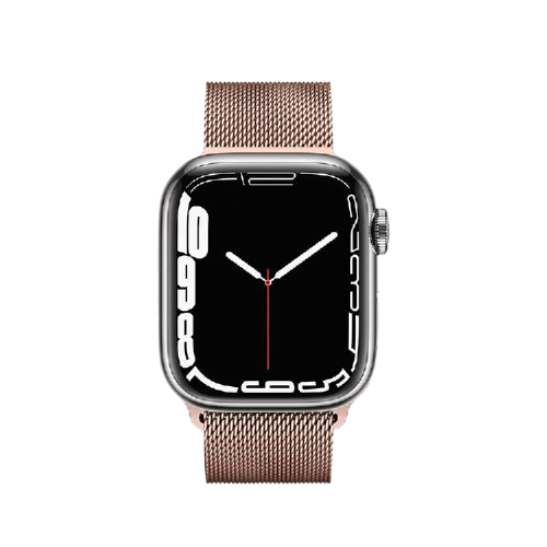Metal-Slim Apple Watch Series 7 45mm 米蘭式磁吸不銹鋼編織錶帶 | 精選優良不銹鋼製造，耐磨耐刮堅硬牢固不銹鋼編織設計，精拋金屬表面，優雅質感呈現生活品味真空電鍍處理，不易掉色，常保優雅金屬光澤強力磁鐵磁吸設計，不易脫落，對應位置放開立即吸附可活動式精鋼卡扣，可任意調整鬆緊度緊密貼合手腕，穿戴舒適，無論工作/生活/運動/旅遊都輕鬆自在兼容於 Series 7/1/2/3/4/5/6/SE 42/44/45mm