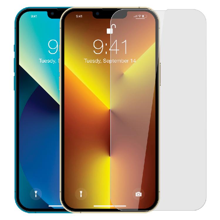 【Ayss】Apple iPhone 13/13 Pro/6.1吋/手機玻璃保護貼/鋼化玻璃膜/平面全透明/全滿膠 | 9H超高硬度鋼化玻璃，玻璃二次強化。疏油疏水特殊表面處理水油不易留下。不沾手紋，弧邊不刮手。日本AGC高透原生玻璃，0.3mm最適厚度。98%最高透光率，不影響觸控靈敏度。