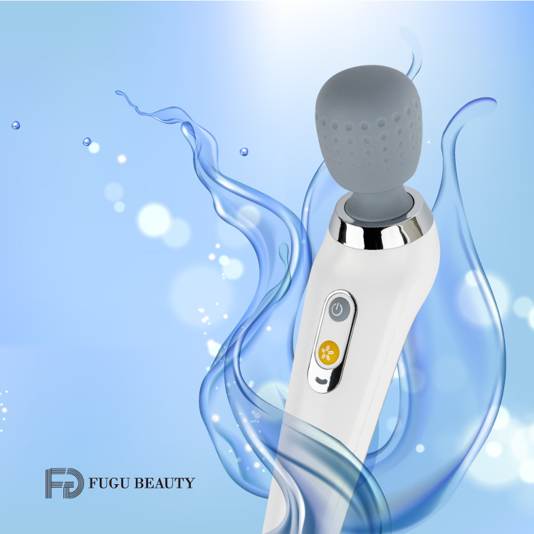 FUGU BEAUTY 無線手持美體按摩器 | 充滿電2小時，續航約60分鐘定時5分鐘，享受全身按摩帶來舒適的美好時光親膚矽膠材質，按摩更加柔軟舒適