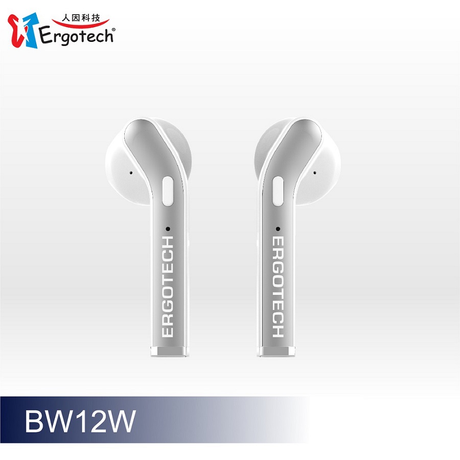 人因BW12W 半入耳秒連TWS真無線藍牙耳機 | 超長續航力最長可播放 15 小時以上,耳機可以連續聽音樂長達 5 小時以上  ■ 搭配 13mm 大直徑單體半入耳型設計聆聽音樂最舒適  ■ 採用新一代真無線藍牙 BT5.1BLE 省電低功耗晶片設計連接更迅速左右耳可獨立為兩組單耳藍牙耳機分別連接兩支手機使用最新一代連線方式 取出自動開機自動連線, 使用好方便單鍵呼叫 Siri (iPhone) 或及 Google assistant (Android) 手機語音助理磁吸定位充電盒設計，充電快速準確傳輸距離可達 10 公尺 (空曠無阻礙空間)接聽電話、語音通話、暢享音樂、運動休閒、電腦遊戲…等均可適用