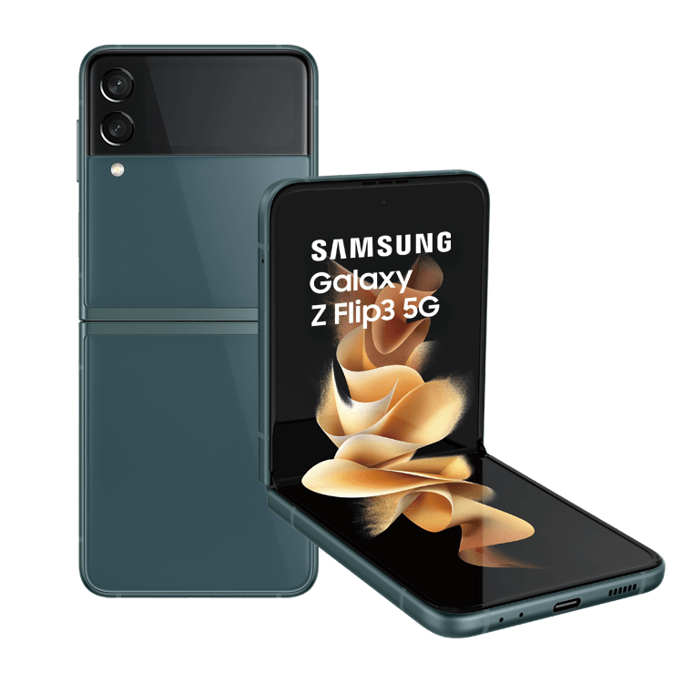 SamsungGalaxy Z Flip3 5G 8G/128G | 預購商品，依原廠到貨時間為準，請您耐心等候主螢幕6.7吋／相機(主)最高12MP雙鏡、(前)10MP單鏡／8GB RAM+128GB ROM高通S888處理器／電池容量3,300mAh／5G單卡輕巧收折時尚風格／1.9”封面訊息螢幕120Hz 智慧動態調節畫面更新率全球首款IP X8防水折疊手機9/10-10/31購買享原廠上市禮(三星官網登錄)