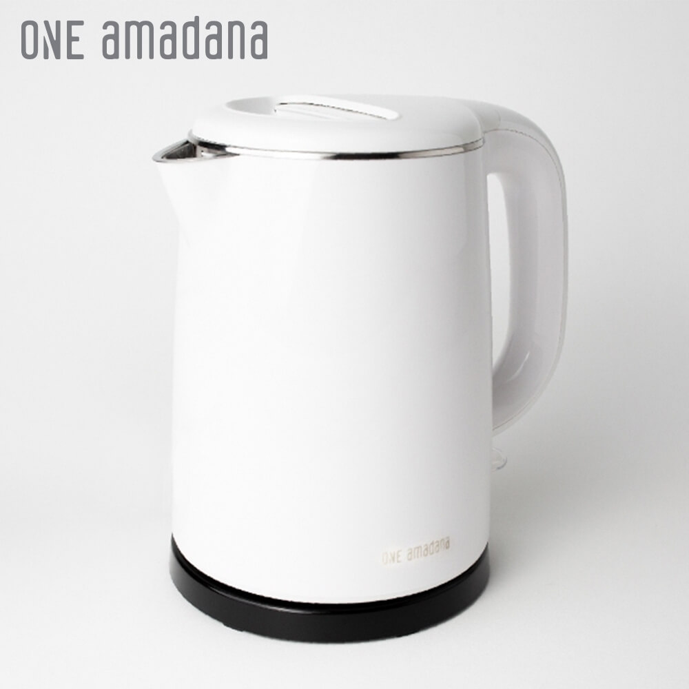 ONE amadana 雙層隔熱快煮壺STKE-0204 | -英國Strix製造自動控溫器-雙層真空隔熱壺身防燙手-6分快速沸騰